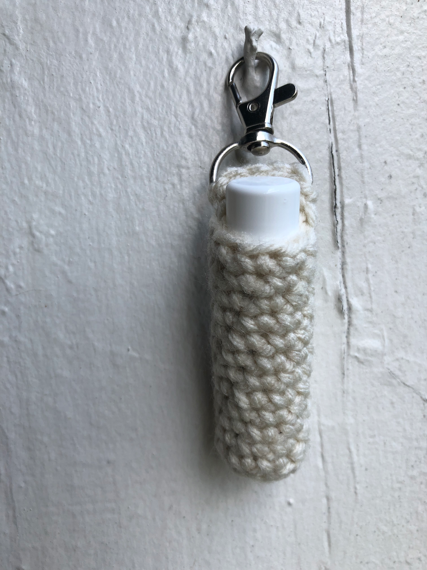 Crochet Lip Balm Keychain