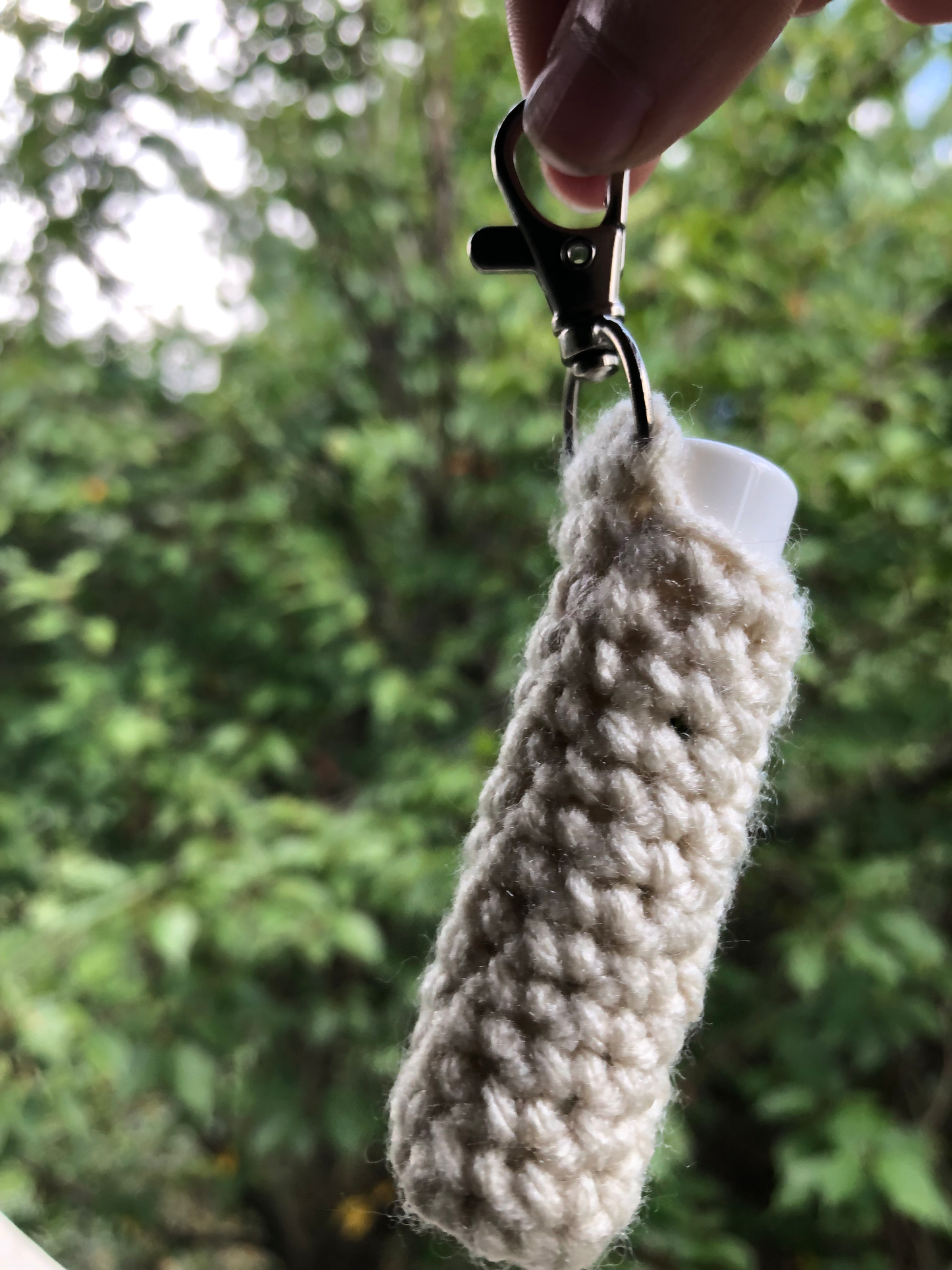 Crochet Lip Balm Keychain