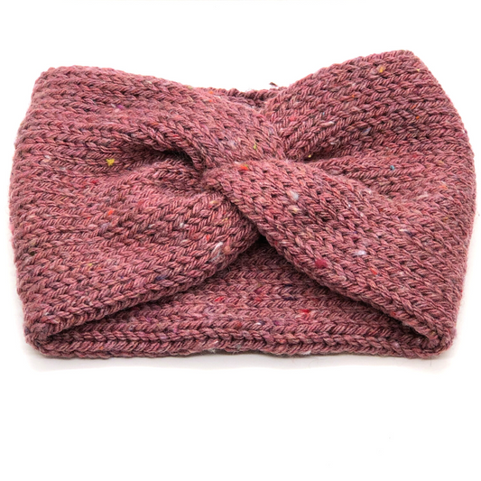 Pink Speckled Headband/Ear Warmer