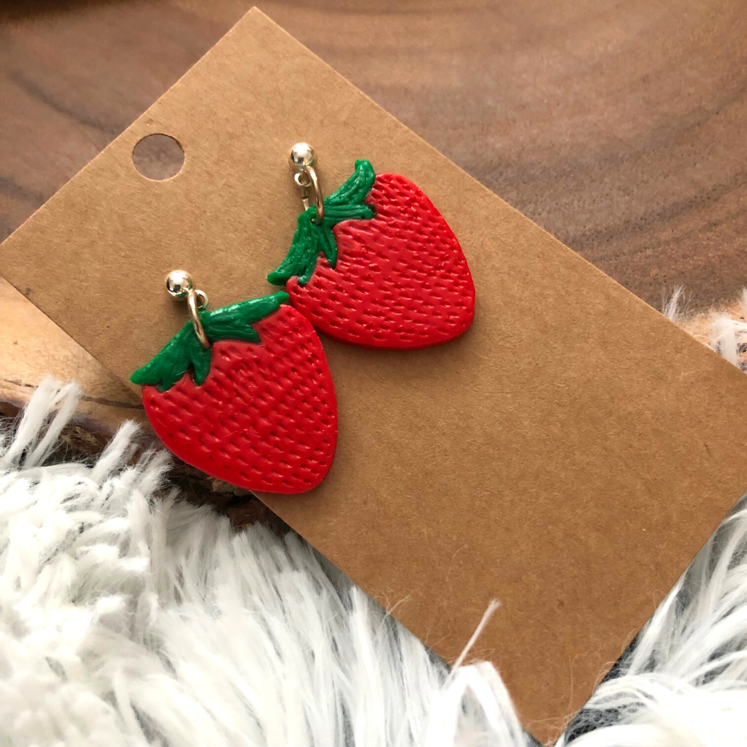 Strawberry Dangle Earrings