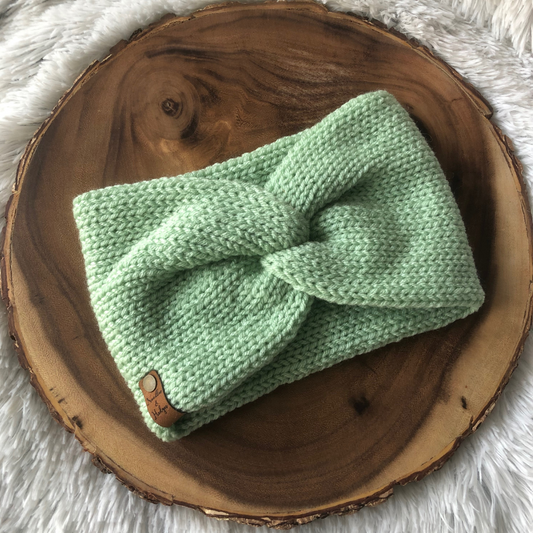 Mint Green Knitted Headband/Ear Warmer